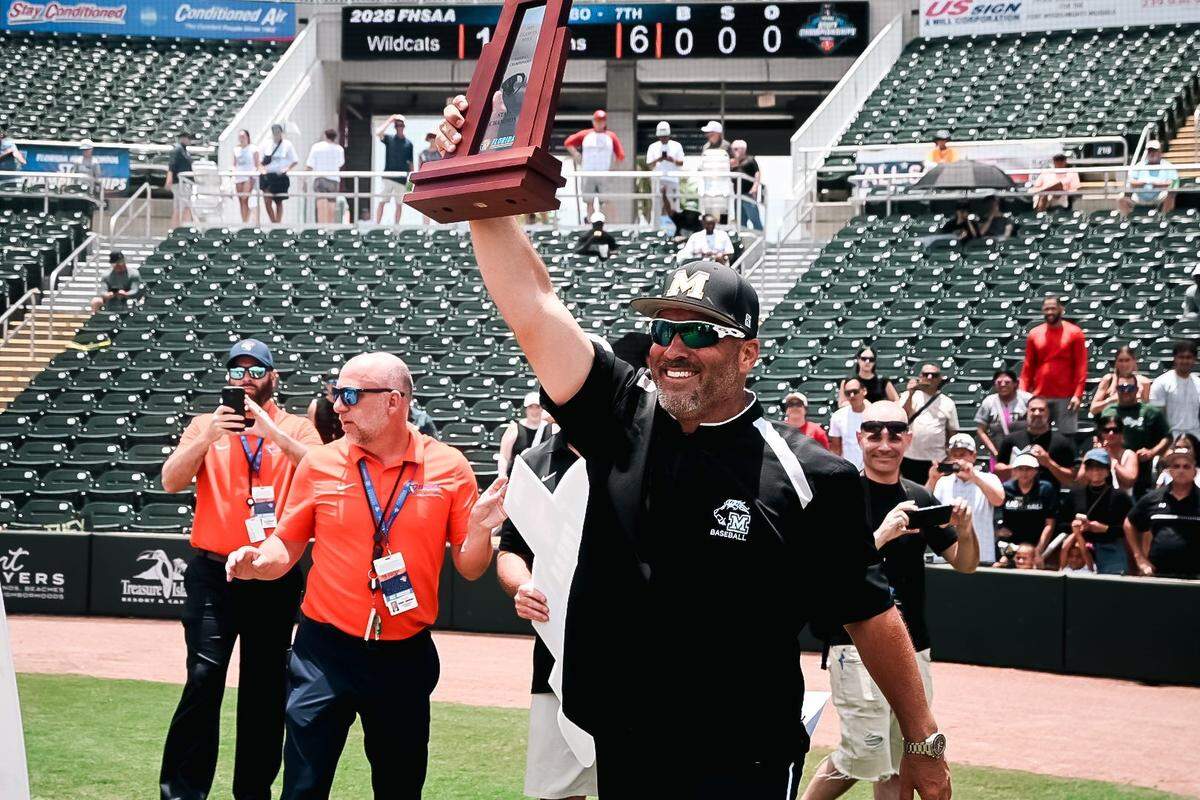 Mater Academy’s Humberto Bencomo is the Miami Herald’s Miami-Dade County Baseball Coach of the Year for Classes 7A-5A.