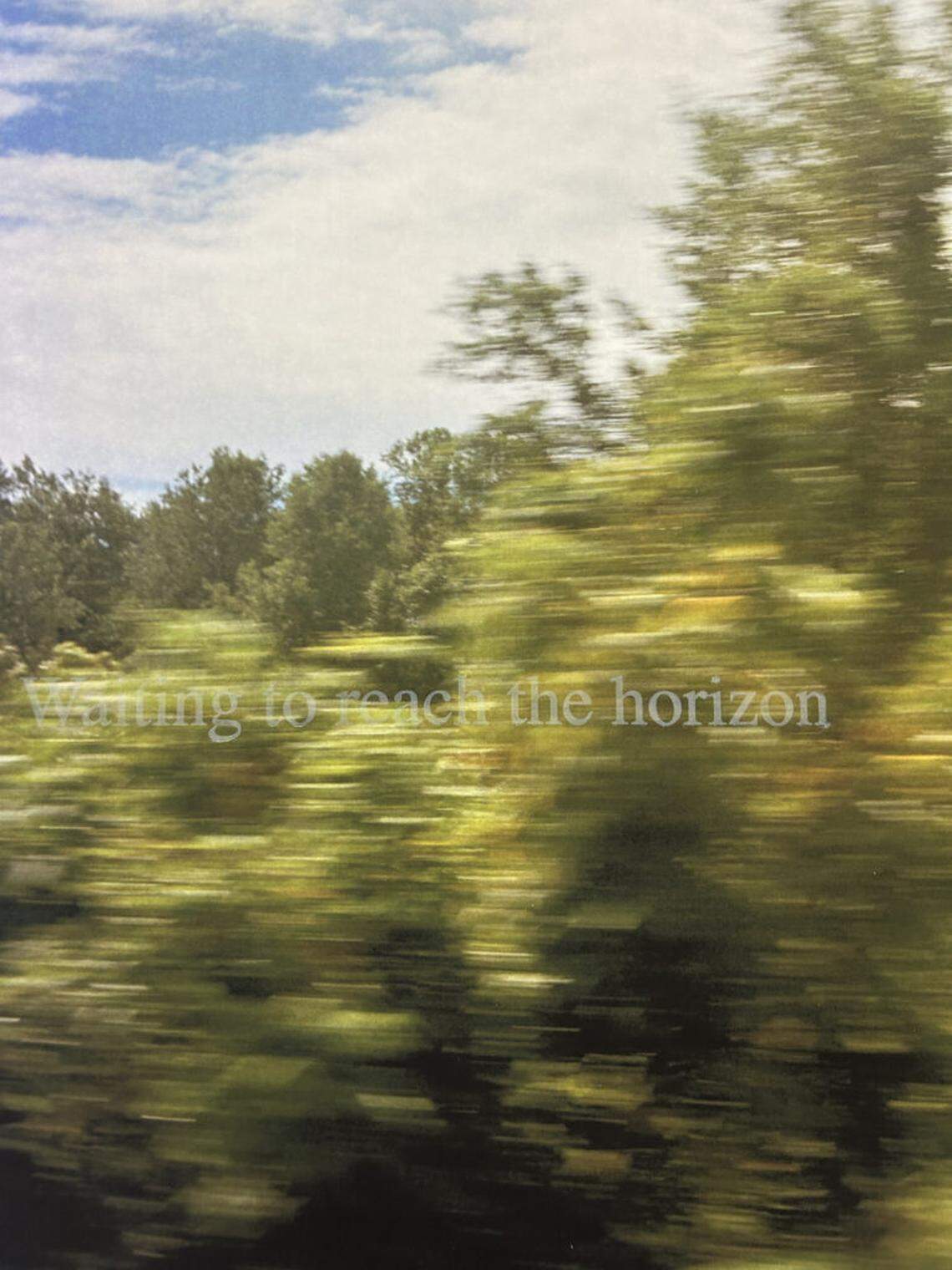 Amanda Bradley, detail view of “Waiting to reach the horizon, “2023-2024. Archival fine art print with letterpress.