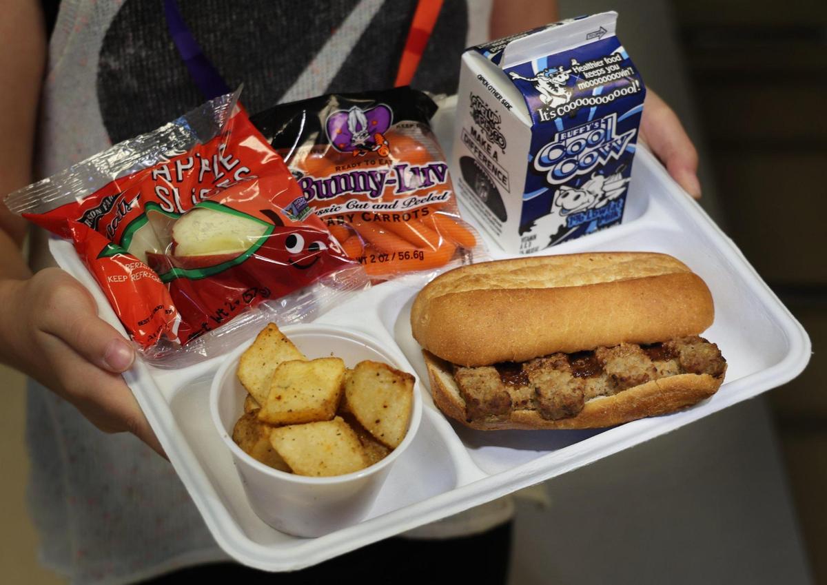 Summer school students at Heron Heights Elementary School in Parkland had a BBQ rib sandwich as part of their school lunch offering.