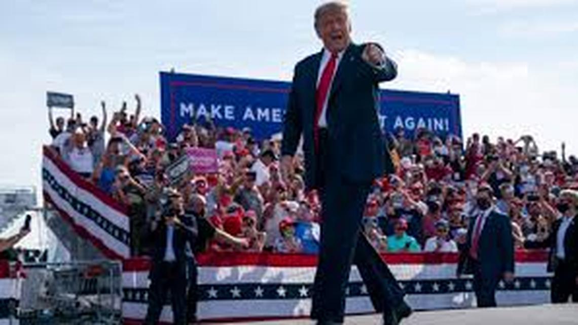 President Trump made another stop in Florida Friday, Oct. 16, 2020, this one in Ocala.