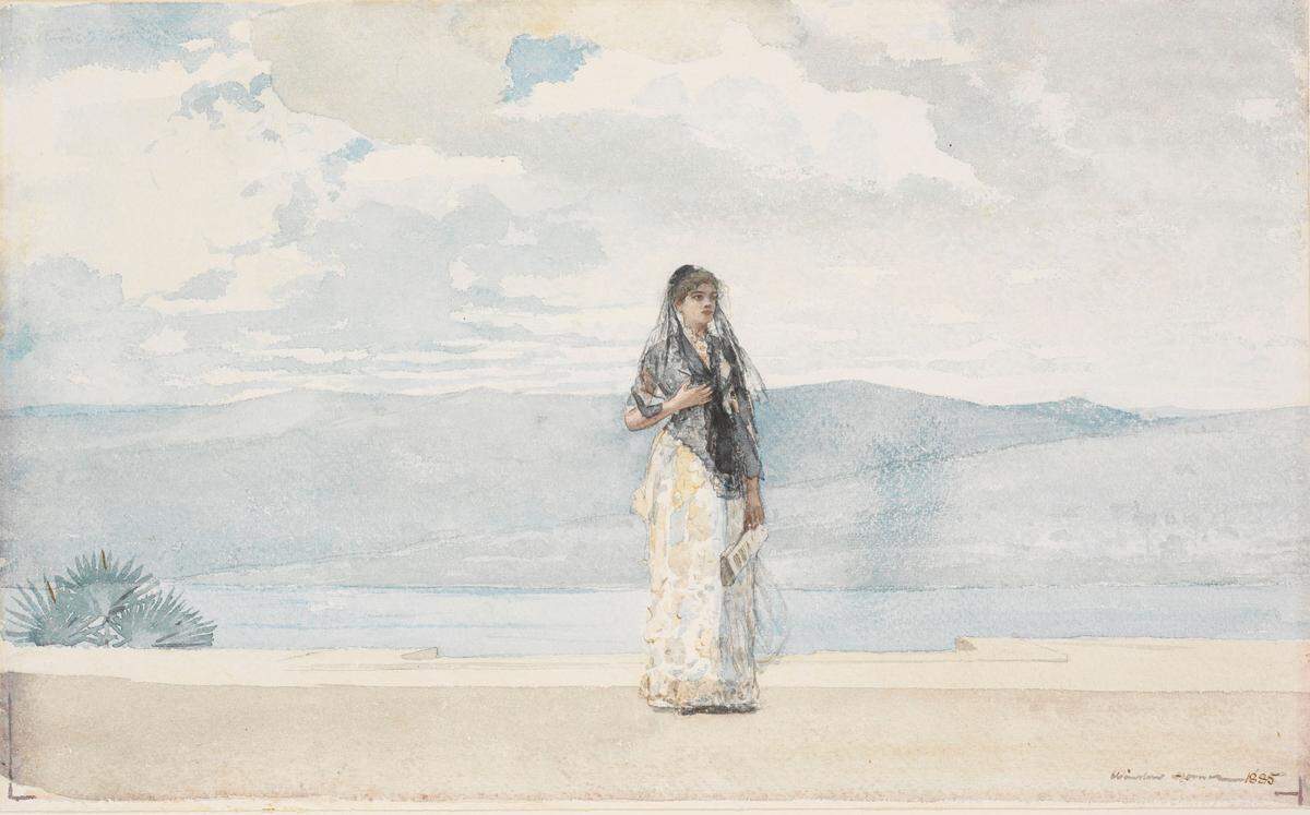 La 'Esposa del Gobernador', de Winslow Homer, de 1885, forma parte de la muestra 'In the Mind's Eye: Landscapes of Cuba' en el Frost Museum of Art FIU. Erik Gould