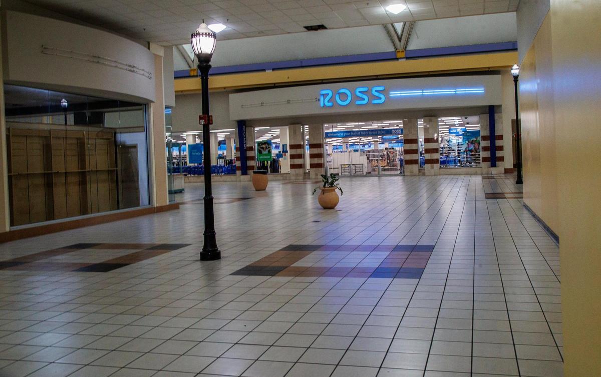 Ross is one of the remaining stores at a mostly vacant Mall at 163rd Street near North Miami Beach on March 22, 2024. The mall may get a $150 million makeover if new owners’ plans come to pass.