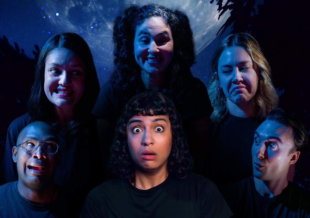 Theatre Lab at FAU opens its season with the world premiere of “Heebie Jeebies: Tales from the Midnight Campfire” by Miami playwright Gina Montét and commissioned specifically for Theatre Lab.