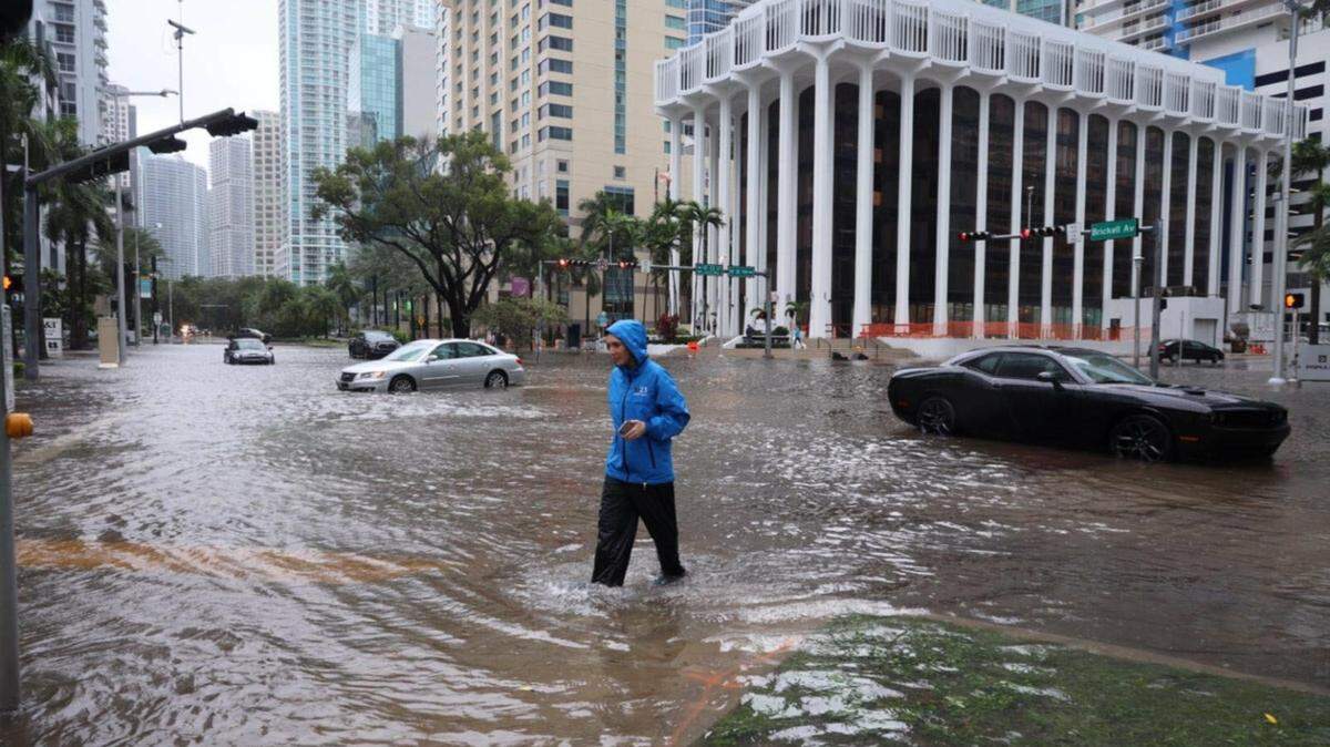In 2020, Tropical Storm Eta swamped parts of downtown Miami.