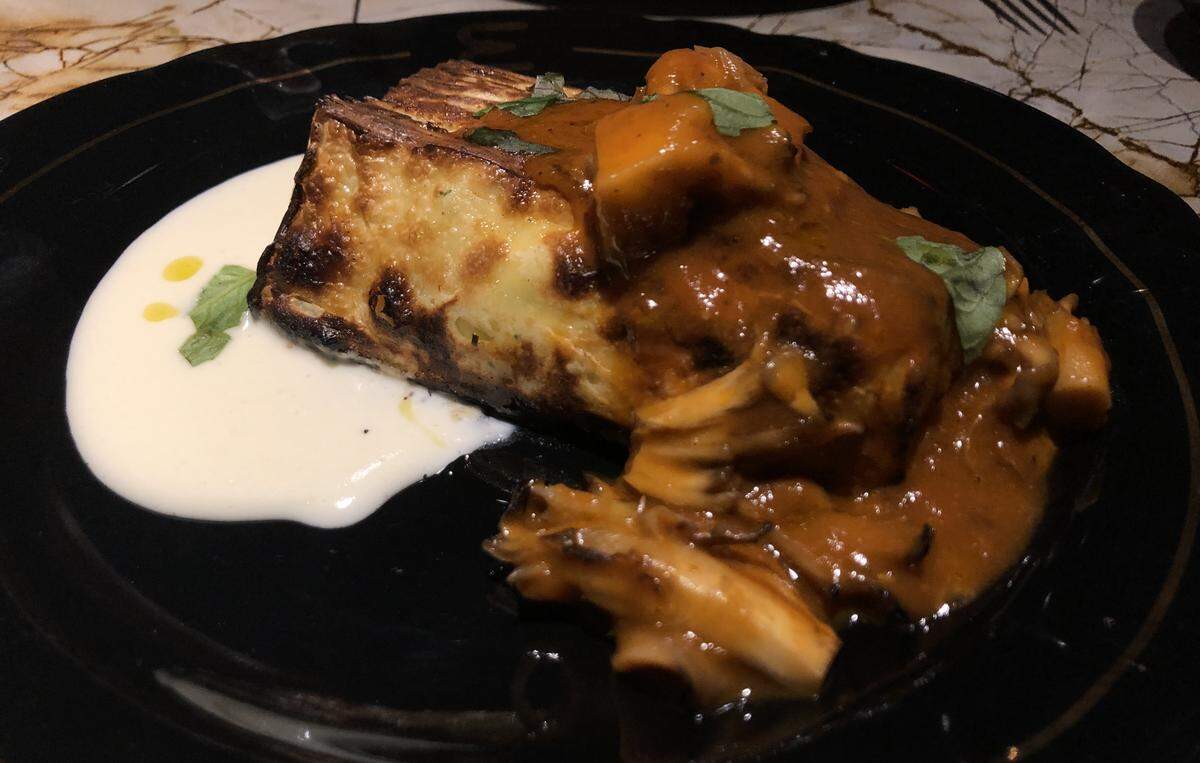 The wood-fire lasagna at Ember
