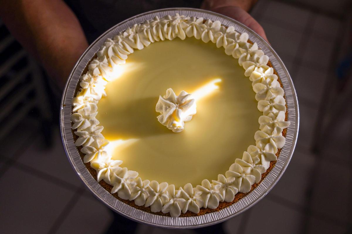 A Key lime pie from Fookem’s Fabulous, the pie company created by Joshua Abril of Coconut Grove.