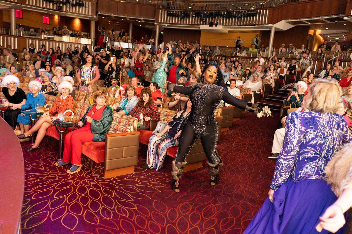 Audiences aboard Celebrity Summit enjoy a Golden Girls-themed cruise with entertainment designed around the enduringly popular 1980s sitcom.
