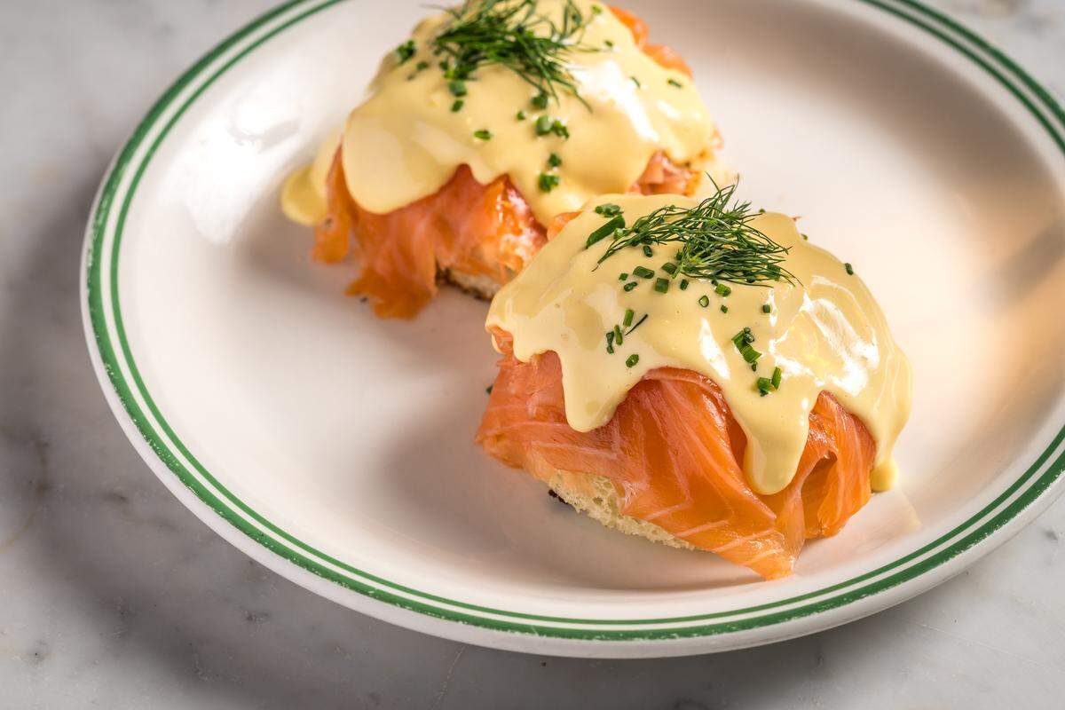 Salmon Benedict at Sadelle’s in Coconut Grove.