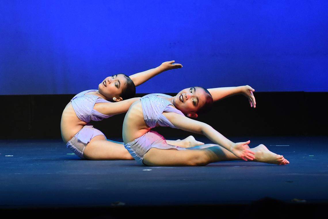 YTBD 2025 Group Dance winner Dancing Twins featuring Caitlynn and Camilah Diaz , both 9, of Caribbean K–8 Center.