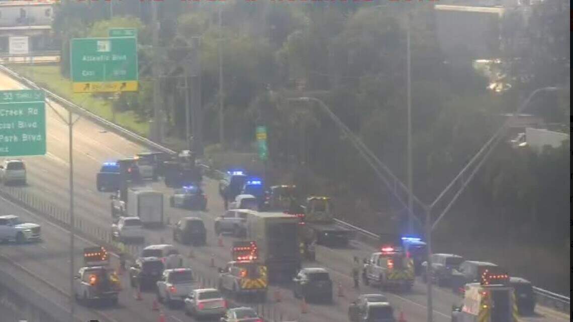 Chase leads to I-95 crash in Pompano Beach. Man is arrested; road has reopened