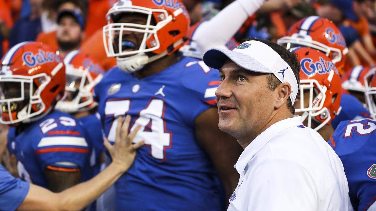 Florida coach Dan Mullen and his Gators will take on Michigan on Saturday.