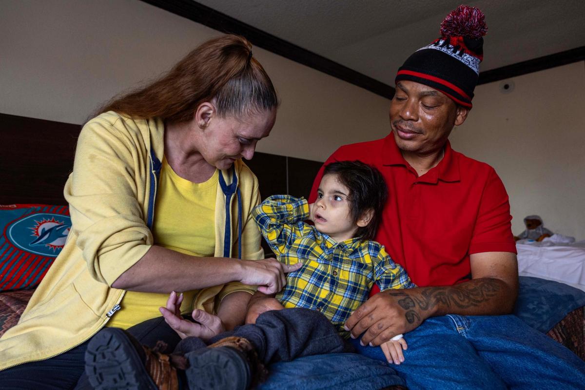 Tristan Royal Jr. was born with heart disease and cerebral palsy and weighed only three pounds. He spent two months in the neonatal intensive care unit.