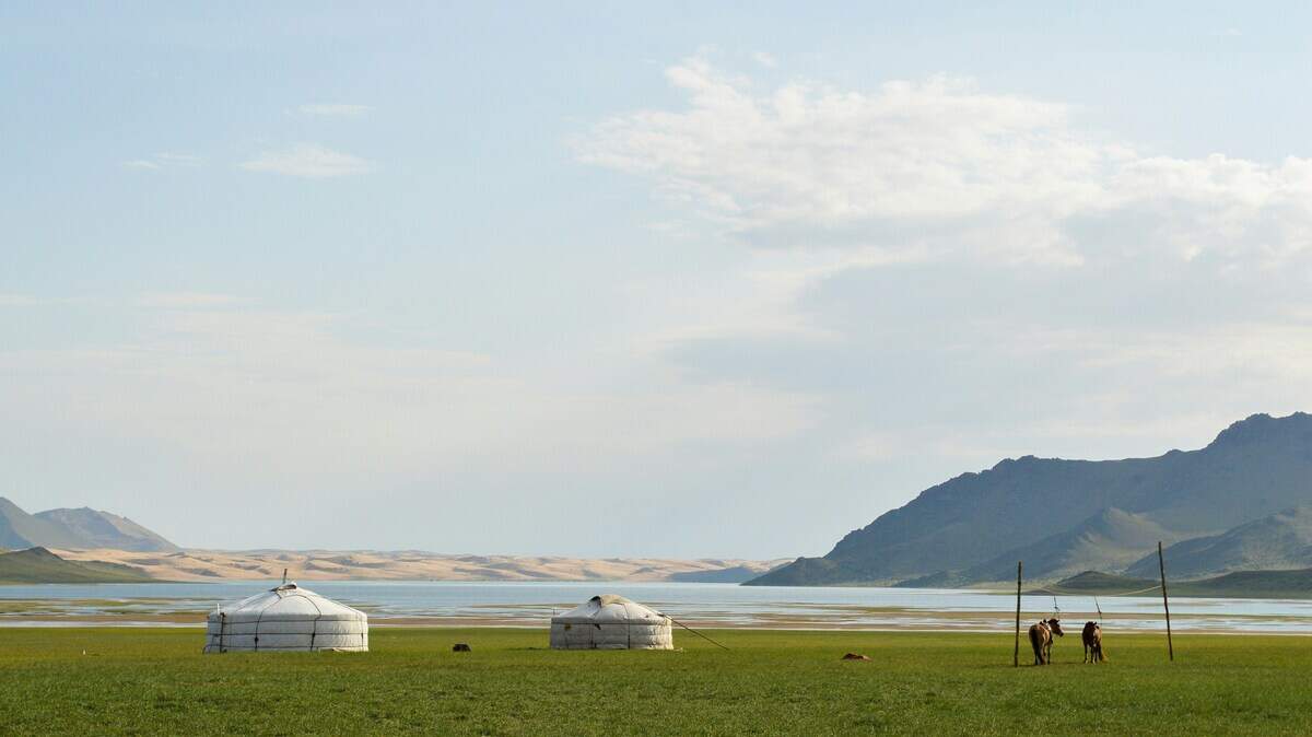 In past centuries, Mongolian Buddhists carried mobile shrines with them as they traveled and worshipped.
