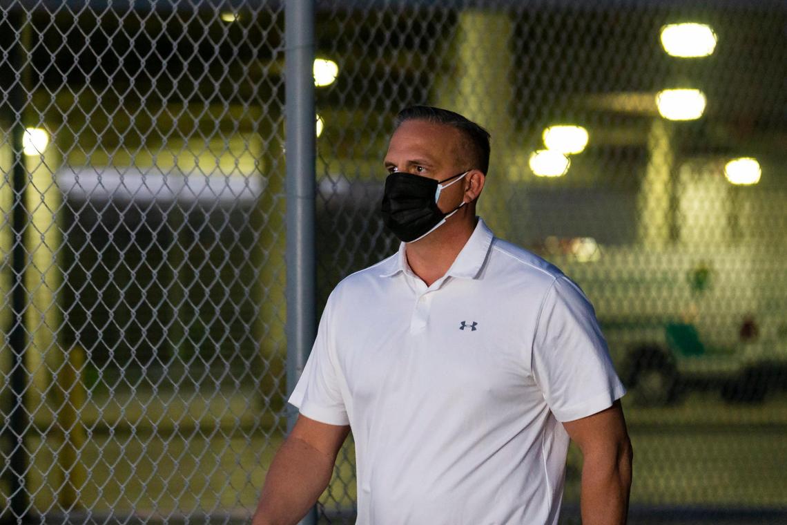 Frank Artiles leaves the Turner Guilford Knight Correctional Center in Miami on Thursday, March 18, 2021. Artiles posted $5,000 bail after facing charges relating to a 2020 Senate District 37 campaign.