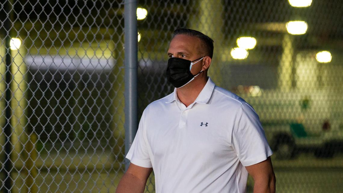 Frank Artiles leaves the Turner Guilford Knight Correctional Center in Miami, Florida, on Thursday, March 18, 2021. Artiles posted $5,000 bail after facing charges relating to a 2020 Senate District 37 campaign.