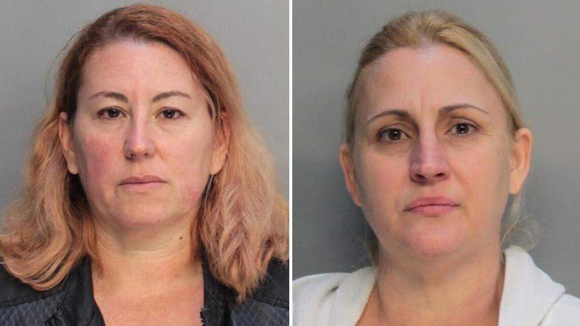 Daymis Sanchez, left, and Yanelys Lozano were arrested Tuesday on allegations of Medicare fraud.