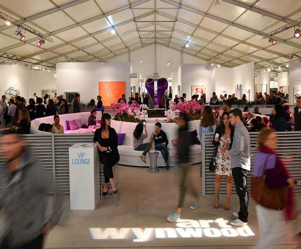 What will you see at Art Wynwood? Works by emerging contemporary artists (and probably a few poorly behaved children who would rather be at a different holiday event).