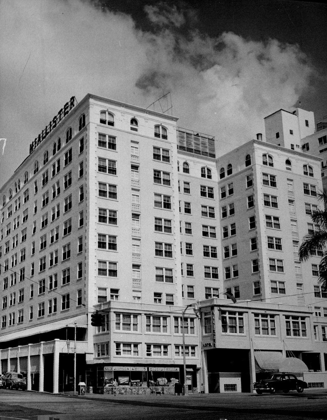 McAllister Hotel in 1952.
