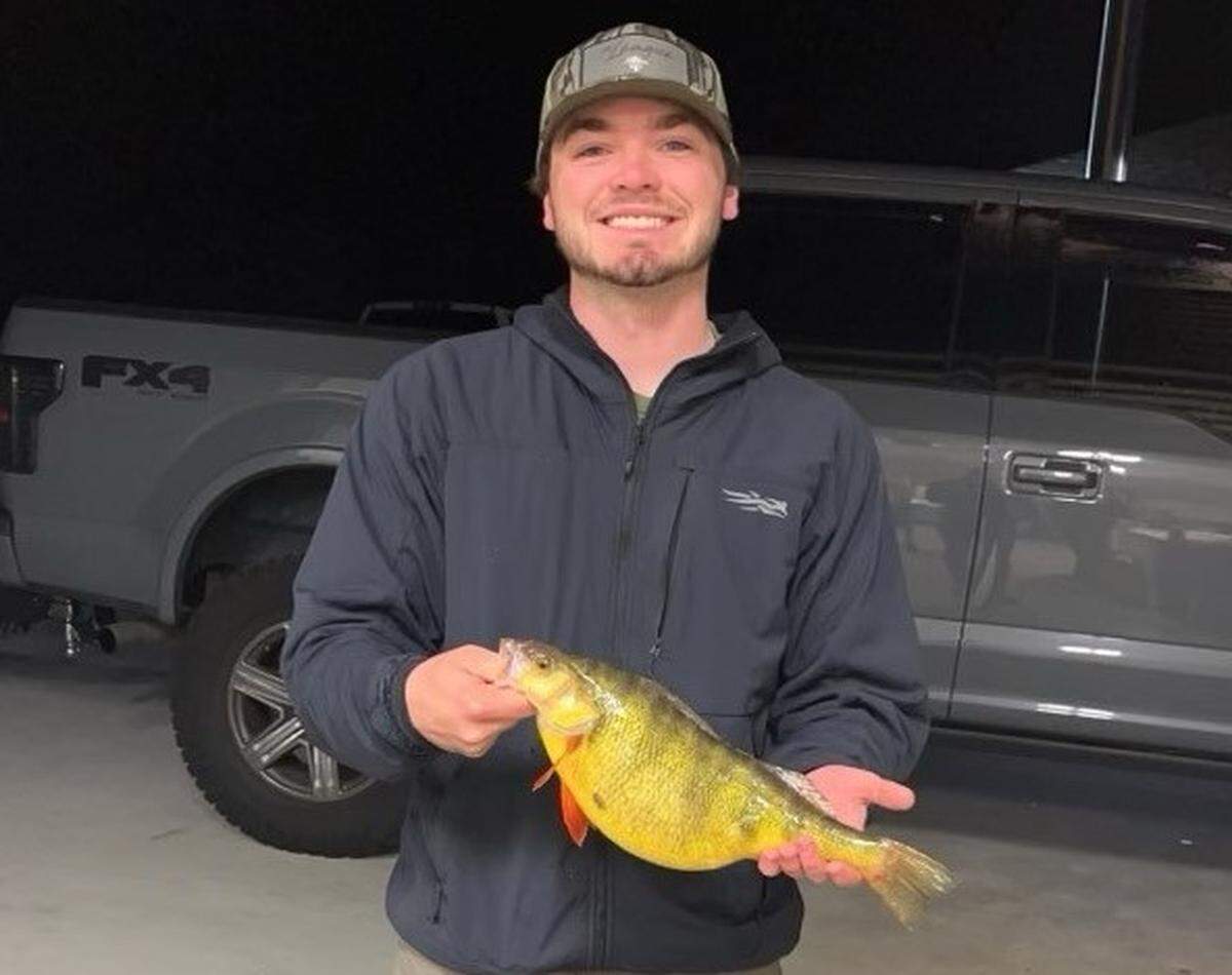 The 20-year-old angler’s catch weighed almost 3 pounds, according to the Georgia Department of Natural Resources.