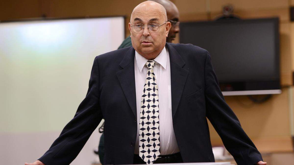 Anthony Moscatiello stands during a break in court proceedings in Fort Lauderdale on Oct. 9, 2013.  Initially convicted of murder, a new trial was ordered Wednesday, Sept. 5, 2018, by an appeals court.