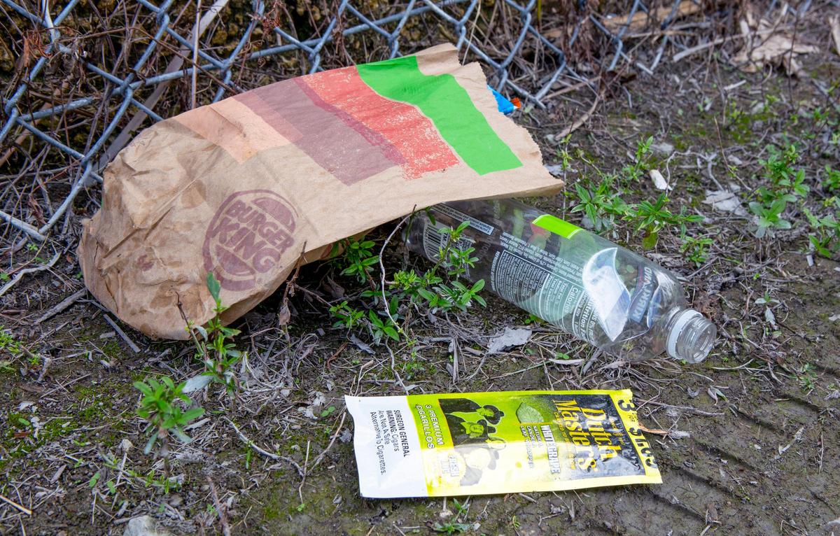 Litter has always been a problem at the bottom of Royal Road, on a small bayfront plot that volunteers have converted into Big Hill Park.