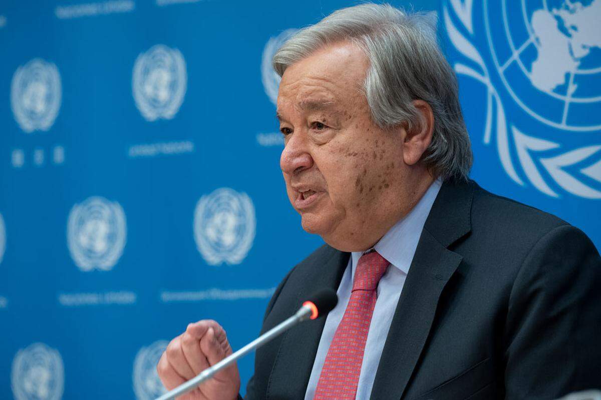 United Nations Secretary General António Guterres.