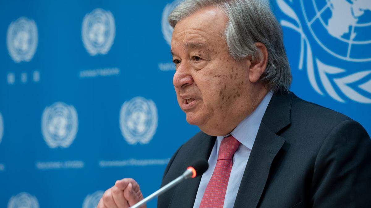 United Nations Secretary General António Guterres.
