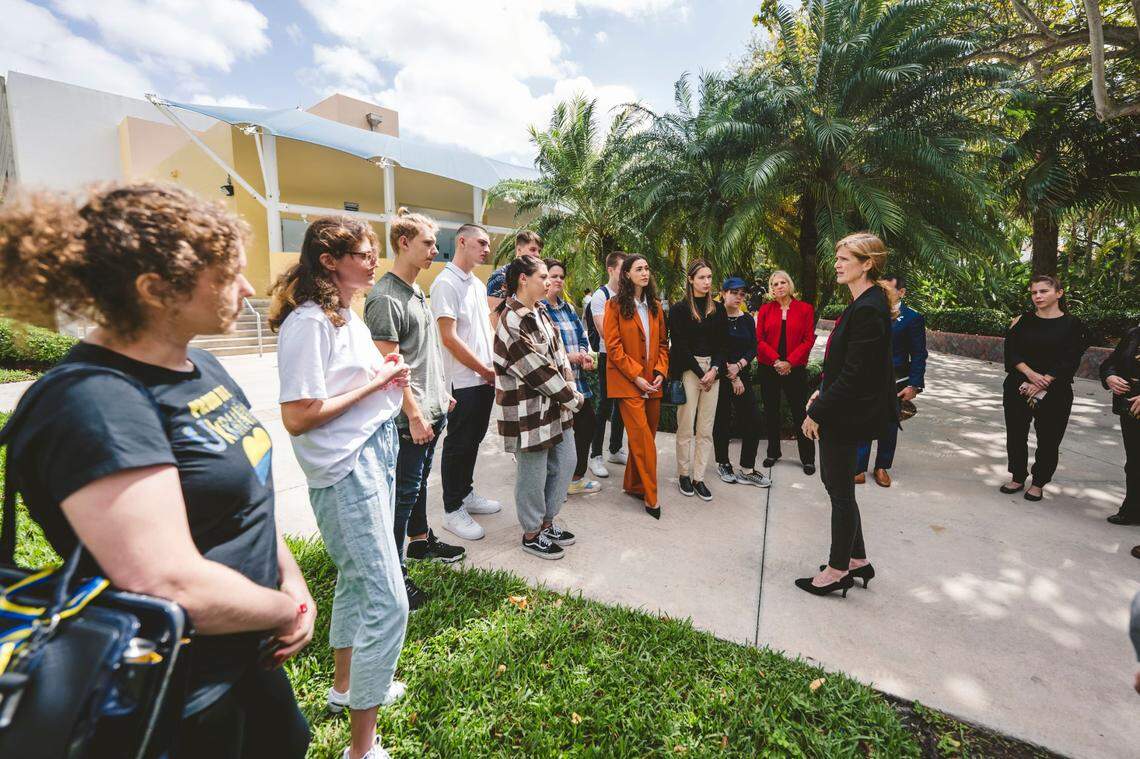 U.S. Agency for International Development Administrator Samantha Power toured the Florida International Campus on Tuesday, March 22, 2022.