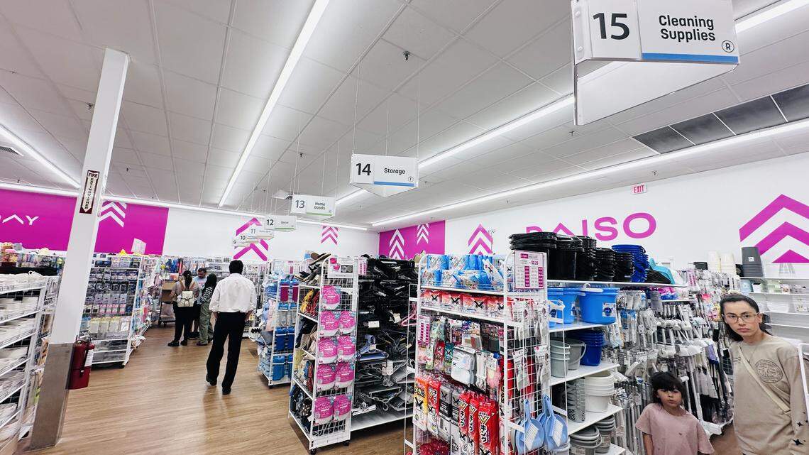 Miles of aisles at the new Kendall Higate Square Daiso on grand opening week of Feb. 19, 2026.