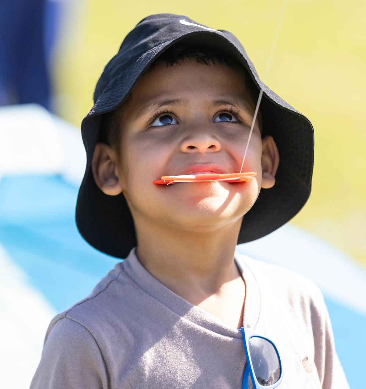Sebastian Garcia, 6, flies his kite during the 33rd Annual Kite Festival in Northeast Miami-Dade on Saturday, Feb. 15, 2025.