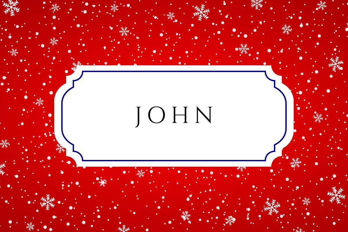 christmas baby names john