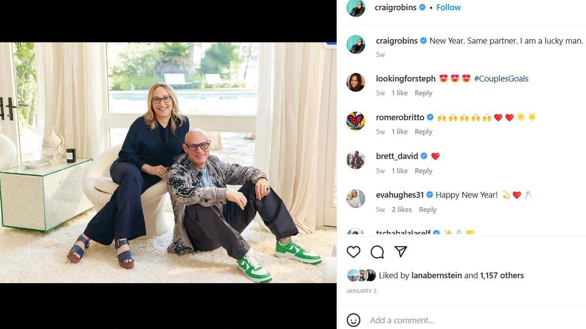 Craig Robins and Jackie Soffer have been married since 2015