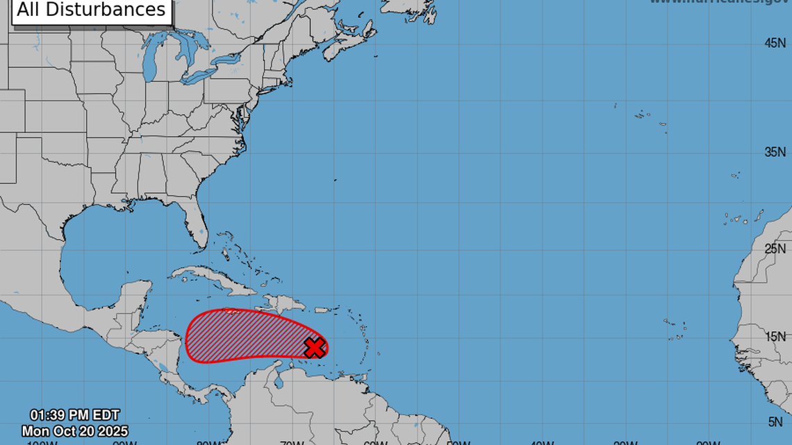 Models diverge in potential paths of soon-to-form storm in Caribbean