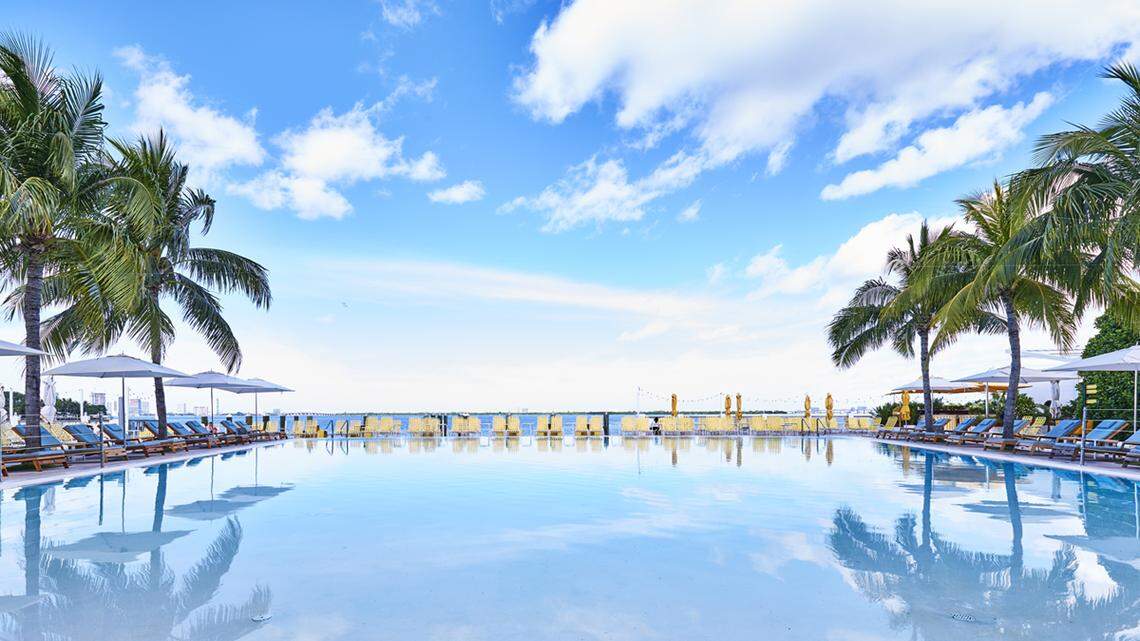 The pool at The Standard was made for living that rosé all day life.