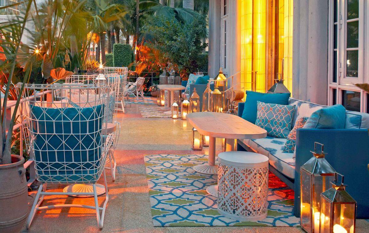 Byblos offers indoor and outdoor dining options.