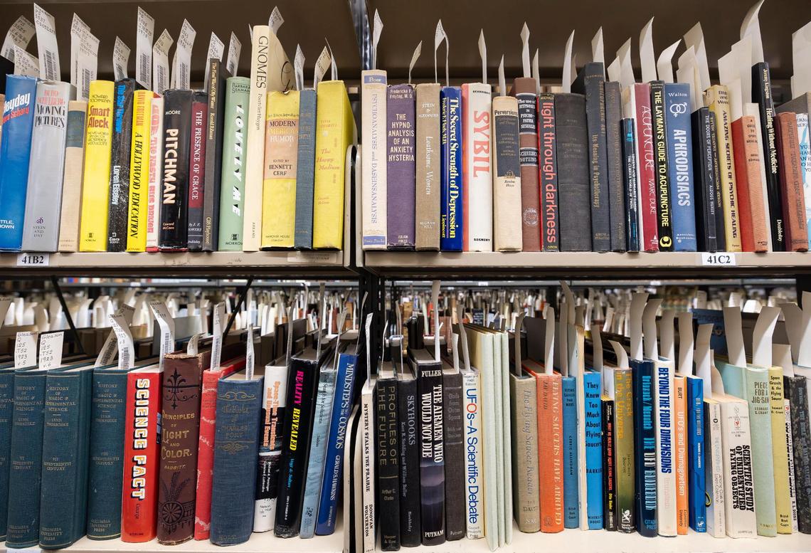Thousands of books on the paranormal and occult that belonged to legendary comic Jackie Gleason are held at the special collections library at the University of Miami. Gleason’s family donated the unusual collection to UM.