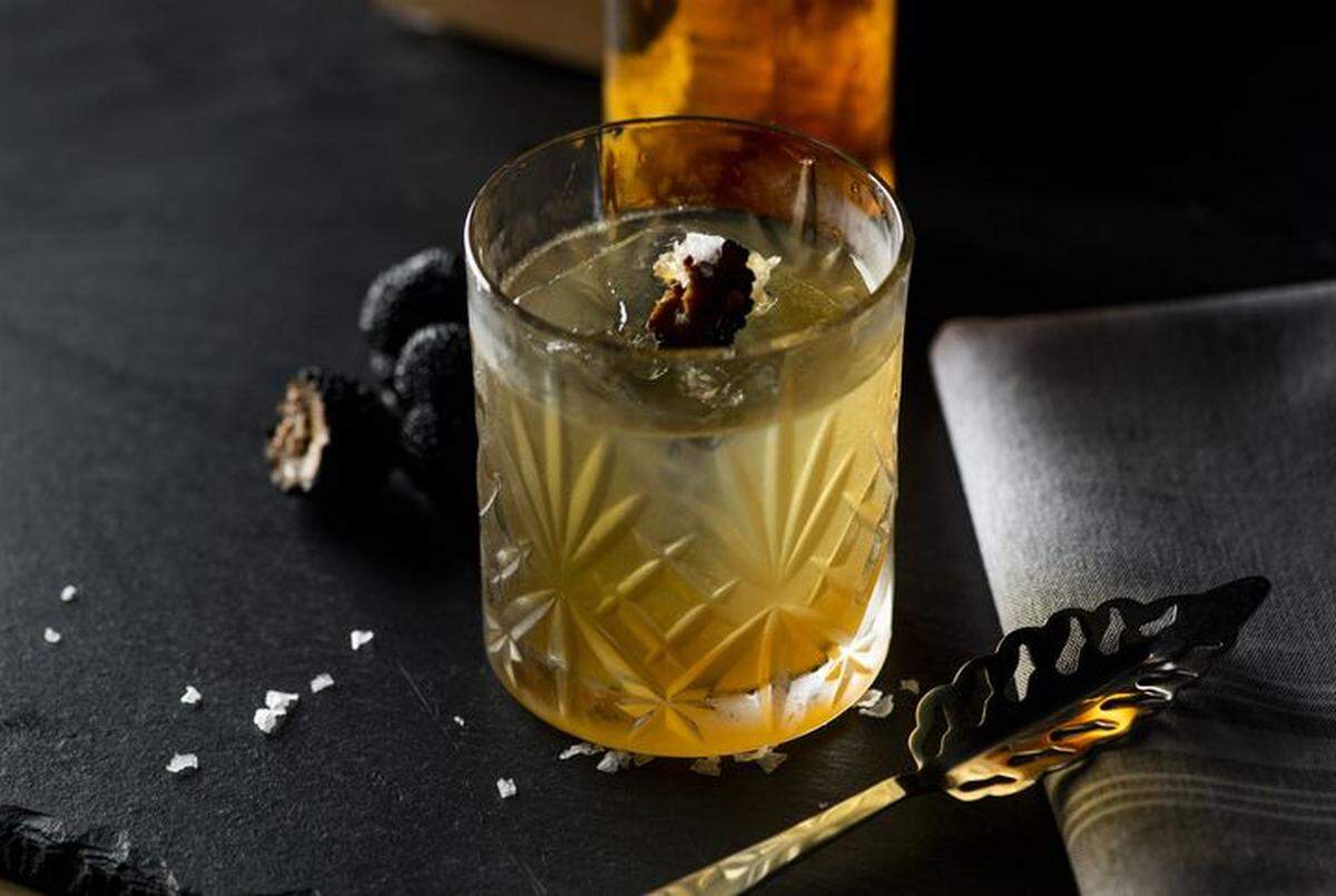 Korner 67’s cocktail menu is full of specialty drinks like the White Truffle Old-Fashioned.