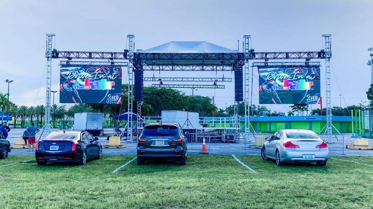 There’s a new drive-in movie theater popping up at the Miami Youth Fair grounds.