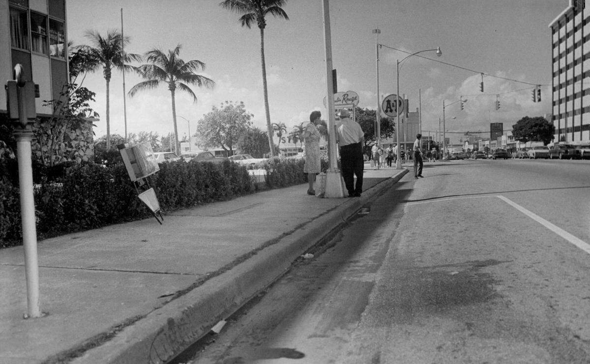 41st Street And Pinetree Drive in Miami Beach in 1972.
