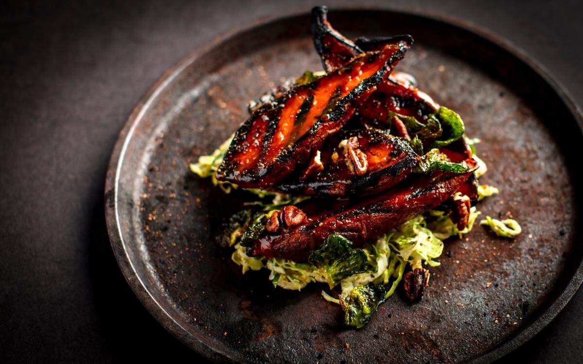 Barbecued Smoked Sweet Potatoes at International Smoke.