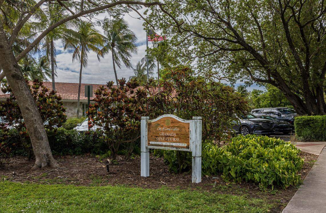 View of entrance to the Granada Golf Course, in Coral Gables, on Thursday, April 16, 2026.