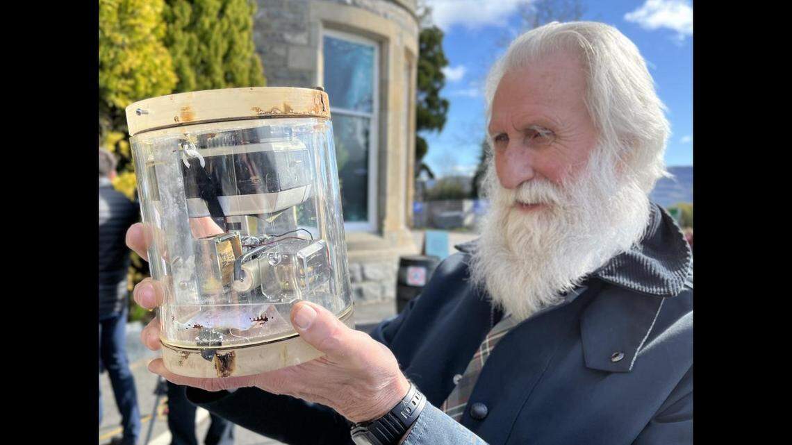 A camera thought to be placed in Loch Ness in 1970 was discovered during an underwater robot test.