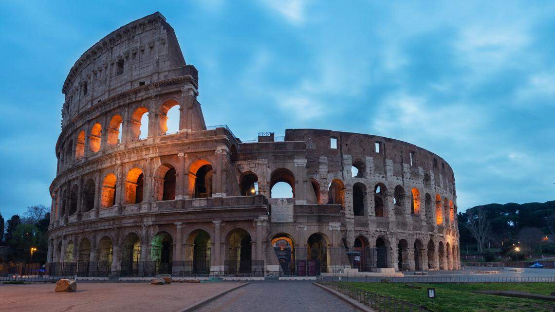 Scientist looked at bright white chunks of lime found in the concrete used in ancient structures such as the Colosseum.