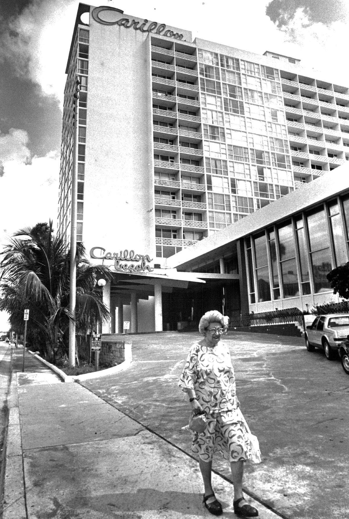 Carillon Hotel at Collins Avenue and 68th Street in Miami Beach.