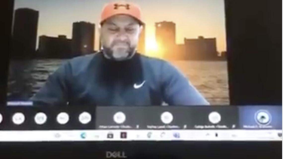 Broward County Public Schools is investigating whether this video shows a high school teacher watching pornography while teaching a virtual class.