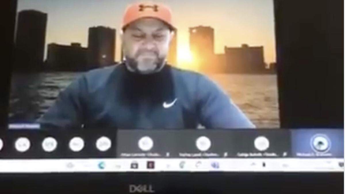 Broward County Public Schools is investigating whether this video shows a high school teacher watching pornography while teaching a virtual class.