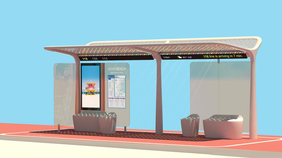 Pininfarina, the Italian firm best known for designing Ferraris, was selected to design new bus shelters for Miami Beach. They’re Miami design office has now been open for five years.