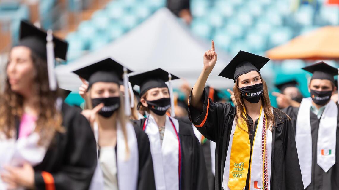 A sign of normalcy: UM holds in-person graduation ceremonies | Miami Herald