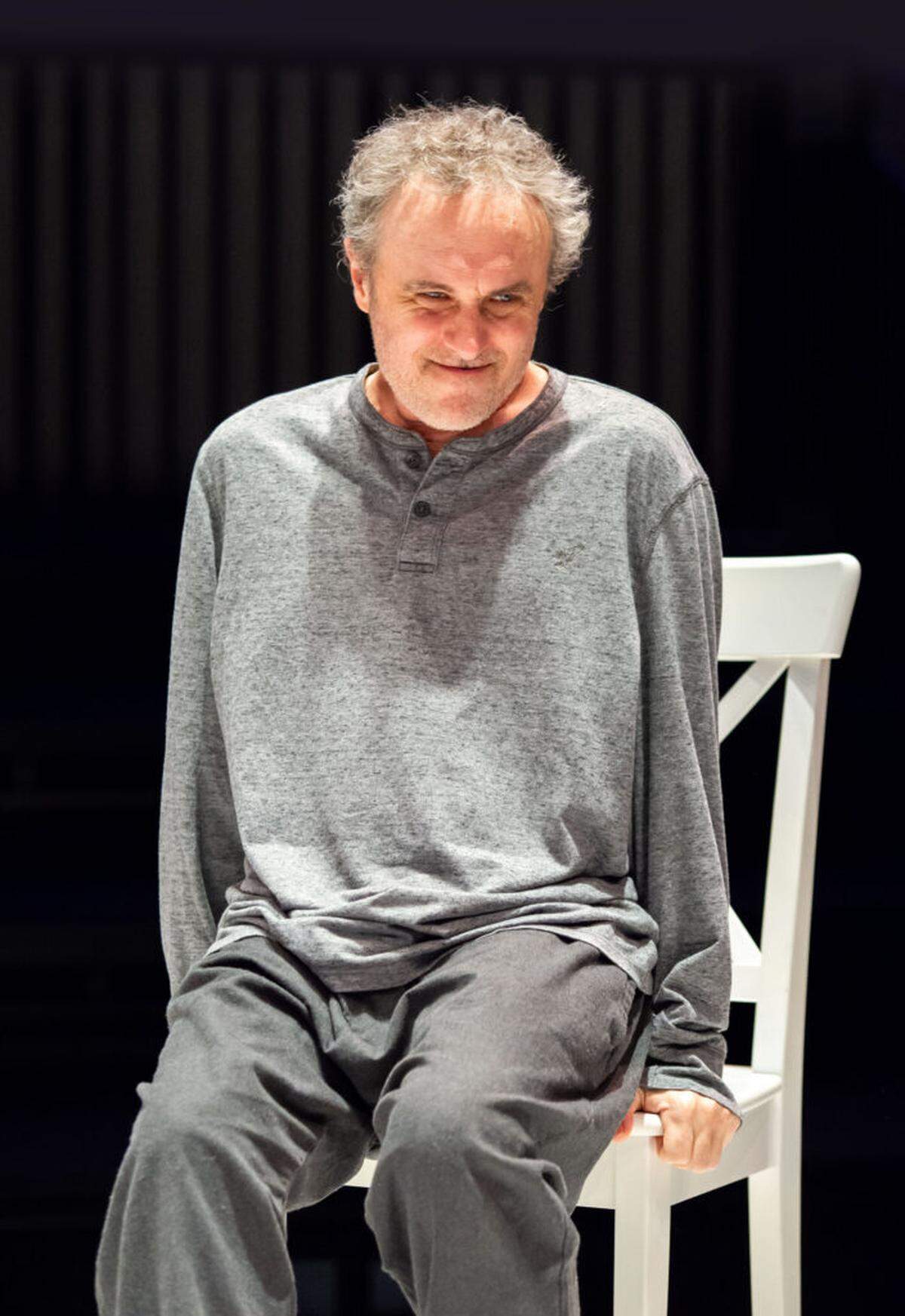 Seth Trucks as Michal in Zoetic Stage’s “The Pillowman.”