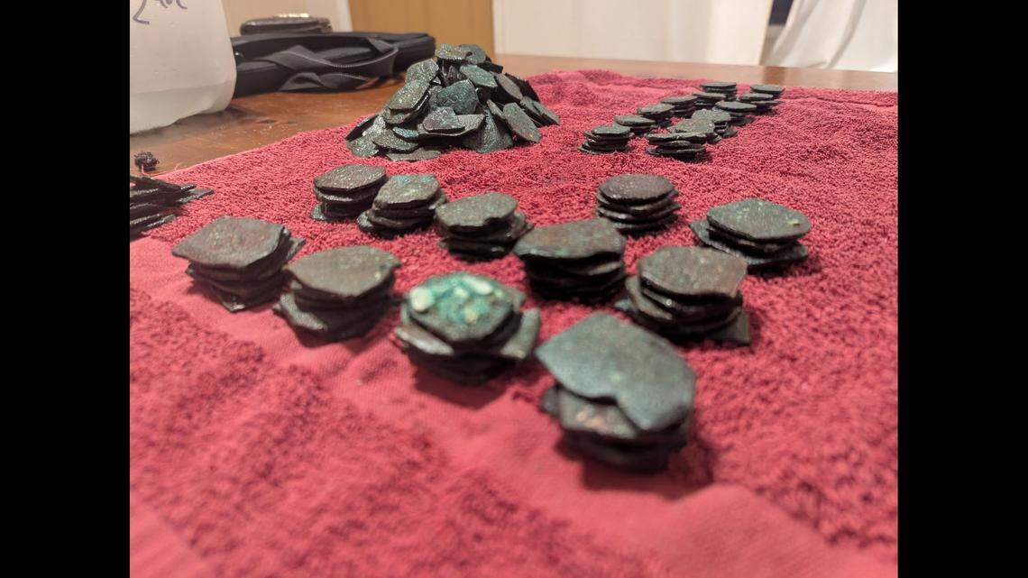 The silver coins remain encrusted and must undergo conservation to determine if they are rare or unusual in some way. However, many have visible pre-1715 dates and mint marks, “making them important to historians and collectors alike,” Queens Jewels said in the release.